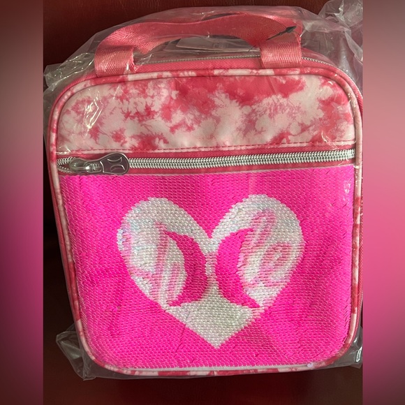 Hurley Other - 🆕Hurley Sequins Lunch Bag Box Hot Cold Insulated Flip 9”H 8”L x 4”D Pink TieDye